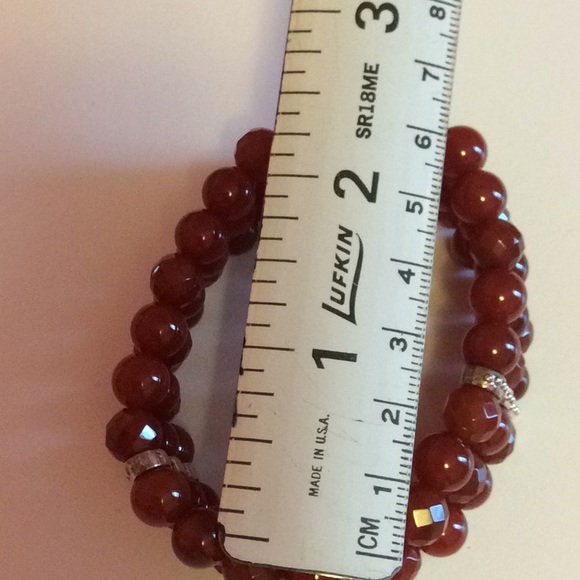 Carnelian stretch bracelet - Picture 3 of 4